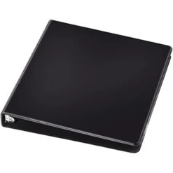 Quill Brand® Standard 1" 3 Ring Non View Binder, Black (739301) -Scott Stationery Shop 103085 s7