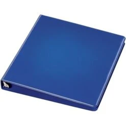 Quill Brand® Standard 1" 3 Ring Non View Binder, Dark Blue (739302) -Scott Stationery Shop 103088 s7