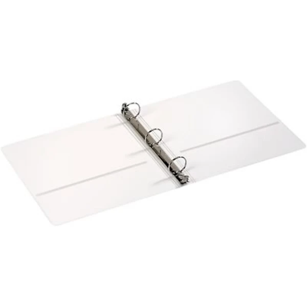 Quill Brand® Standard 1-1/2" 3 Ring Non View Binder, White (7394113) 4 Quill Brand® Standard 1-1/2" 3 Ring Non View Binder, White (7394113) - Image 2