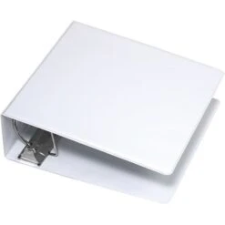 Quill Brand® Standard 4" 3 Ring Non View Binder With D-Rings, White (758954) 7 Quill Brand® Standard 4" 3 Ring Non View Binder With D-Rings, White (758954) -Scott Stationery Shop 103241 s7