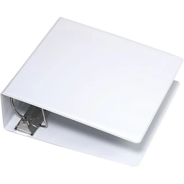 Quill Brand® Standard 4" 3 Ring Non View Binder With D-Rings, White (758954) 5 Quill Brand® Standard 4" 3 Ring Non View Binder With D-Rings, White (758954) - Image 3