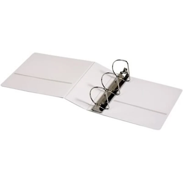 Quill Brand® Standard 4" 3 Ring Non View Binder With D-Rings, White (758954) 4 Quill Brand® Standard 4" 3 Ring Non View Binder With D-Rings, White (758954) - Image 2