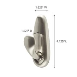 Command™ Large Forever Classic Hook, Brushed Nickel (FC13-BN-ES) -Scott Stationery Shop 17C31136 9D26 4625 8DFD93272612C0E5 s7