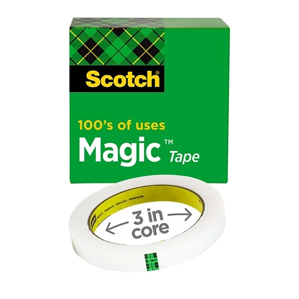 Scotch® Magic™ Invisible Tape Refill, 3/4" X 72 Yds., 1 Roll, (810) 3 Scotch® Magic™ Invisible Tape Refill, 3/4" X 72 Yds., 1 Roll, (810)