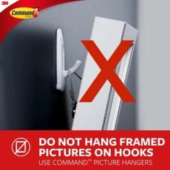 Command™ Small Wire Hooks, White, 22 Hooks (17067-22NA) -Scott Stationery Shop 1C100033 286D 473A 9DF5E88133BF4525 s7