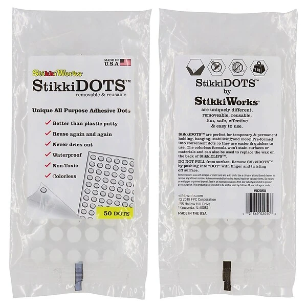 StikkiWorks StikkiWax Removable Glue Dots, , 6/Pack (STK02050) 3 StikkiWorks StikkiWax Removable Glue Dots, , 6/Pack (STK02050)