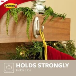 Command™ Medium Metallic Coated Hook, Brushed Nickel, 1 Hook, 2 Strips/Pack (17051BN-ES) 12 Command™ Medium Metallic Coated Hook, Brushed Nickel, 1 Hook, 2 Strips/Pack (17051BN-ES) -Scott Stationery Shop 36E8AF70 F1FA 4EA9 B950CBBFDD03F5B2 s7