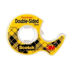 Scotch® Permanent Double Sided Tape W/Refillable Dispenser, 1/2" X 6.94 Yds., 1" Core, 1 Roll (136)
