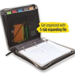 Five Star 2" 3-Ring Zipper Binder, Black/Gray (29052IT8) 12 Five Star 2" 3-Ring Zipper Binder, Black/Gray (29052IT8) -Scott Stationery Shop 3DE963CD DF16 486E 802085E32E205C0F s7