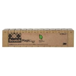 Scotch® Magic™ Greener Invisible Tape Refill, 3/4" X 25 Yds., 12 Rolls (812-12P) 13 Scotch® Magic™ Greener Invisible Tape Refill, 3/4" X 25 Yds., 12 Rolls (812-12P) -Scott Stationery Shop 5D2006A3 BB28 4851 AD6E41CBA099B690 s7
