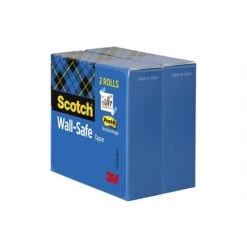 Scotch® Wall-Safe Tape, 3/4" X 22.22 Yds., 2 Rolls/Pack (813S6)