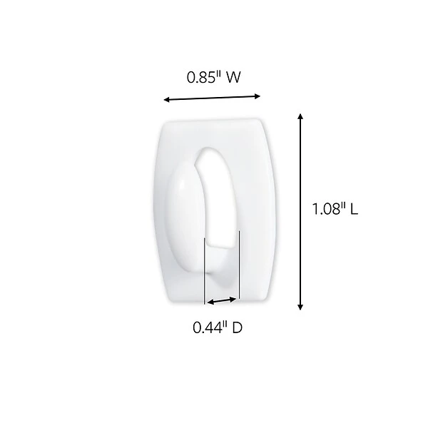 Command™ Mini Hooks, White, 6 Hooks (17006ES) 4 Command™ Mini Hooks, White, 6 Hooks (17006ES) - Image 2