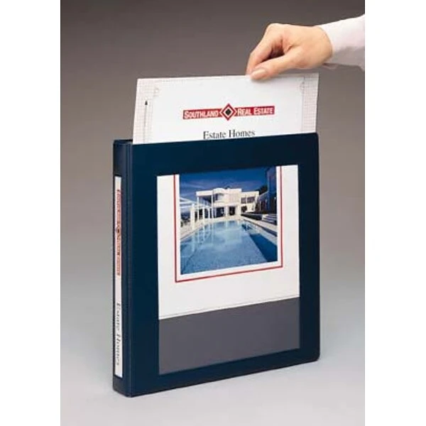 Avery Heavy Duty 1 1/2" 3-Ring Framed View Binder, White (68060) 4 Avery Heavy Duty 1 1/2" 3-Ring Framed View Binder, White (68060) - Image 2