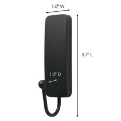 Command™ Medium Designer Hooks, Matte Black, 2 Hooks/Pack (17034MB-2ES) -Scott Stationery Shop 75DE28CC 78CE 4D0E 9E8B073E4789CA43 s7