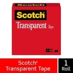 Scotch® Transparent Tape Refill, 3/4" X 72 Yds., 1 Roll (600)