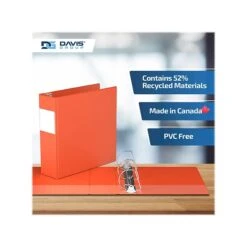 Davis Group Premium Economy 3" 3-Ring Non-View Binder, Orange, 6/Pack (2305-19-06) -Scott Stationery Shop 79BB6DF8 87B9 45F3 9968FB57DF021C6B s7