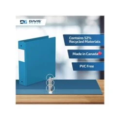 Davis Group Premium Economy 2" 3-Ring Non-View Binder, Turquoise Blue, 6/Pack (2313-52-06) -Scott Stationery Shop 803A3F13 1718 46D0 B0579A6EE5EC56A8 s7