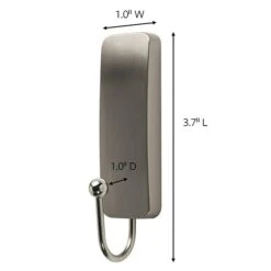 3M Command™ Medium Brushed Nickel Hooks, 2 Hooks (17034BN-2ES) -Scott Stationery Shop 89990695 D46E 4B3B 89D3C15F0ABEC22E s7
