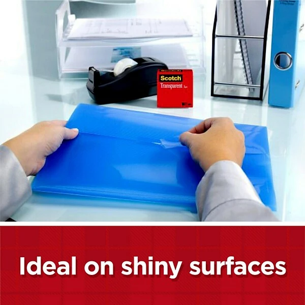 Scotch® Transparent Tape Refill, 3/4" X 27.77 Yds., 12 Rolls (600K12) 5 Scotch® Transparent Tape Refill, 3/4" X 27.77 Yds., 12 Rolls (600K12) - Image 3