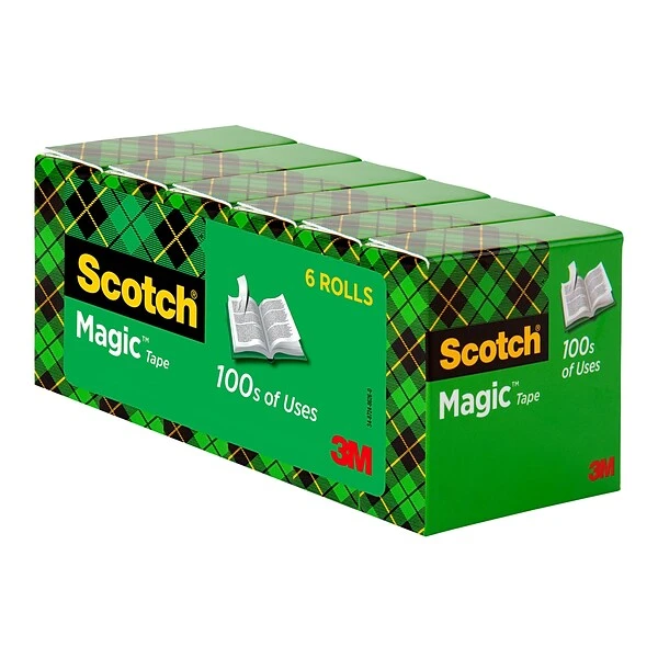 Scotch® Magic™ Invisible Tape Refill, 3/4" X 27.77 Yds., 6 Rolls (810K6) 4 Scotch® Magic™ Invisible Tape Refill, 3/4" X 27.77 Yds., 6 Rolls (810K6) - Image 2