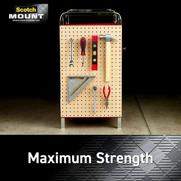 Scotch-Mount™ Extreme Double-Sided Mounting Tape, 1" X 60", 1 Roll, Black (414P) 5 Scotch-Mount™ Extreme Double-Sided Mounting Tape, 1" X 60", 1 Roll, Black (414P) - Image 3