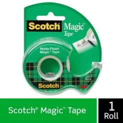 Scotch® Magic™ Invisible Tape With Refillable Dispenser, 3/4" X 8.33 Yds., 1 Roll (105)