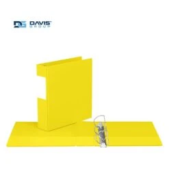 Davis Group Premium Economy 2" 3-Ring Non-View Binder, Yellow, 6/Pack (2304-05-06)