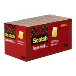 Scotch® Super-Hold Tape Refill, Transparent, Crystal Clear Clarity Finish, 3/4" X 27.77 Yds., 1" Core, 6 Rolls (700K6) -Scott Stationery Shop AF49798F A484 4B33 8201371CE985D6C4 s7
