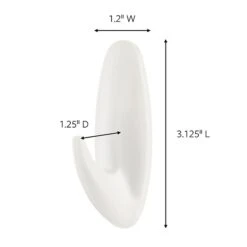 Command™ Medium Designer Hooks, White, 2 Hooks (17081ES) -Scott Stationery Shop BBF9EBEB E5E3 487A BE7E9395BD64D3C3 s7