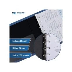 Davis Group 3-Up 1" 7-Ring Business Checkbook Binder, Navy Blue (3UPAM-72) 11 Davis Group 3-Up 1" 7-Ring Business Checkbook Binder, Navy Blue (3UPAM-72) -Scott Stationery Shop BE8E45D2 0E74 4458 84AC6A66D02016EB s7