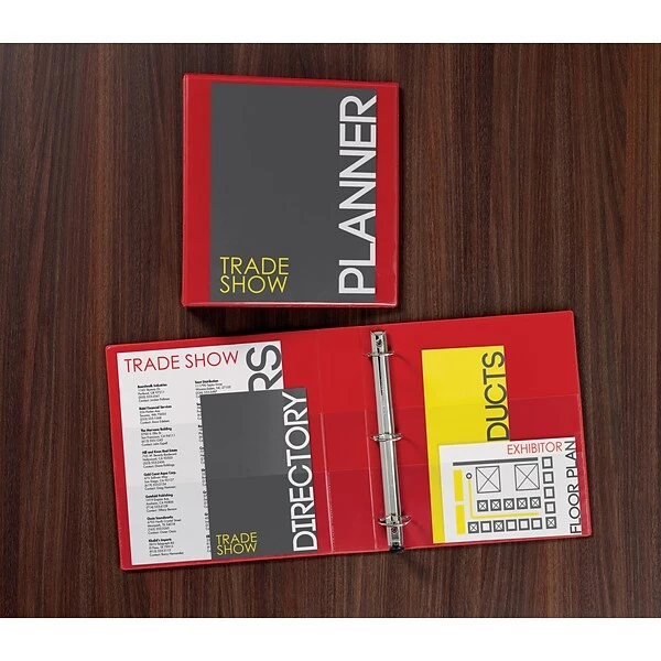 Avery Heavy-Duty 3" 3-Ring View Binder, Red (79325) 7 Avery Heavy-Duty 3" 3-Ring View Binder, Red (79325) - Image 5