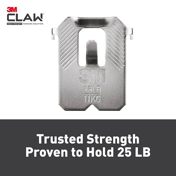 COMMAND 3M CLAW™ Drywall Picture Hanger With Temporary Spot Marker, Holds 25 Lbs, 4 Hangers, 4 Markers/Pack (3PH25M4ES) 4 COMMAND 3M CLAW™ Drywall Picture Hanger With Temporary Spot Marker, Holds 25 Lbs, 4 Hangers, 4 Markers/Pack (3PH25M4ES) - Image 2