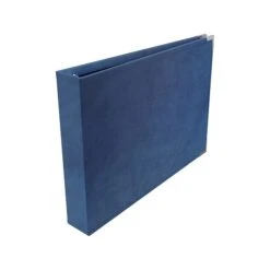 Davis Group 3-Up 1" 7-Ring Business Checkbook Binder, Navy Blue (3UPAM-72)