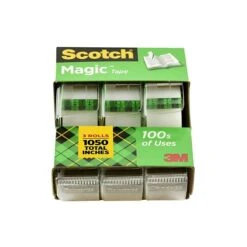 Scotch® Magic™ Greener Invisible Tape With Refillable Dispenser, 3/4" X 8.33 Yds., 3 Rolls (3105) -Scott Stationery Shop CBEBF8D2 FB2D 4D05 A39DD461C14B9C3E s7