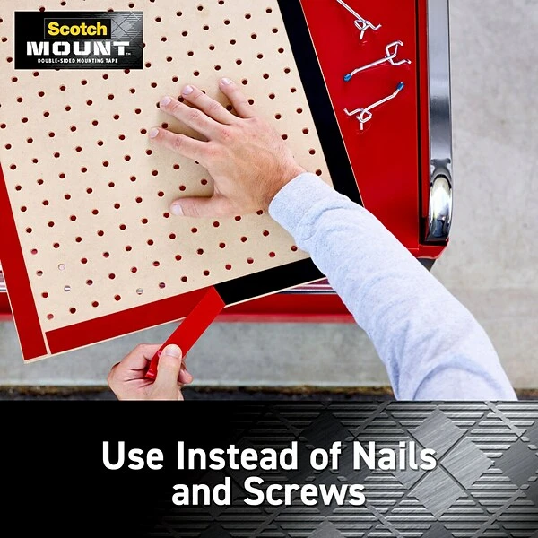 Scotch-Mount™ Extreme Double-Sided Mounting Tape, 1" X 60", 1 Roll, Black (414P) 9 Scotch-Mount™ Extreme Double-Sided Mounting Tape, 1" X 60", 1 Roll, Black (414P) - Image 7