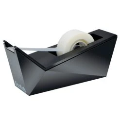 Scotch® Desktop Tape Dispenser, Facet Design, Metallic Black Finish (C17-MB-0)