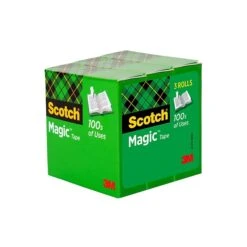 Scotch® Magic™ Invisible Tape Refill, 1" X 72 Yds., 3 Rolls (810-72-3PK) -Scott Stationery Shop DF9A3F20 0C3B 4C66 85B57FD4CDE74F05 s7