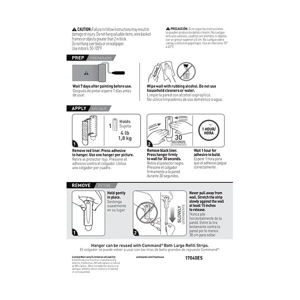 Command™ Sawtooth Picture Hanger, White (17040ES) 10 Command™ Sawtooth Picture Hanger, White (17040ES) - Image 8