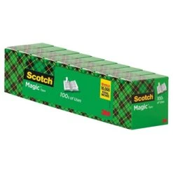 Scotch® Magic™ Invisible Tape Refill, 3/4" X 27.77 Yds., 10 Rolls (810K10)