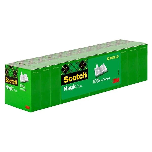 Scotch® Magic™ Invisible Tape Refill, 3/4" X 27.77 Yds., 12 Rolls (810K12) 5 Scotch® Magic™ Invisible Tape Refill, 3/4" X 27.77 Yds., 12 Rolls (810K12) - Image 3