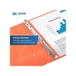 Davis Group Premium Economy 3" 3-Ring Non-View Binder, Orange, 6/Pack (2305-19-06) -Scott Stationery Shop F2B8B4FE 725C 4CDA B762AB6700348313 s7