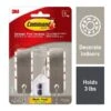 3M Command™ Medium Brushed Nickel Hooks, 2 Hooks (17034BN-2ES) -Scott Stationery Shop FA11095B 4A98 46CA 86393B5A16040838 s7
