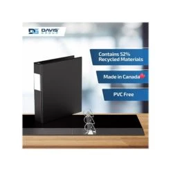 Davis Group Premium Economy 1 1/2" 3-Ring Non-View Binder, Black, 6/Pack (2312-01-06) -Scott Stationery Shop FD5BF059 62E2 4C8D A129E29596177255 s7