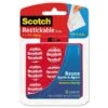 Scotch® Restickable Dots, 7/8" X 7/8", Clear, 18/Pack -Scott Stationery Shop m000210587 s7