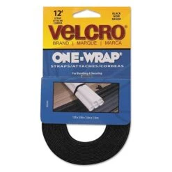 Velcro® Brand ONE-WRAP® Strap 3/4" X 12' Reusable Hook & Loop Fastener, Black (90340)