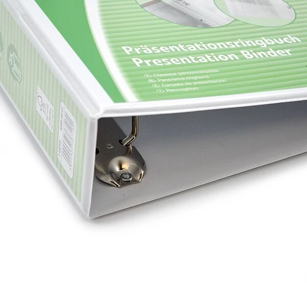 Leitz Premium 2.5" 4-Ring A4 Sized European View Binders, White, 4/Pack (4286PACK) 4 Leitz Premium 2.5" 4-Ring A4 Sized European View Binders, White, 4/Pack (4286PACK) - Image 2