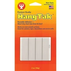 Hygloss Hang-Tak Reusable Adhesive, White, 12/Pk (HYG6503)