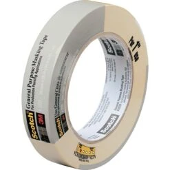Scotch® Commercial-Grade Masking Tape For Production Painting, 0.94" X 60 Yds. (2020-24A-BK)