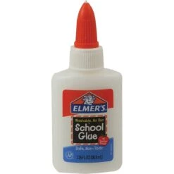 Elmer's WashableRemovable School Glue, 1.25 Oz., Tan (E301)