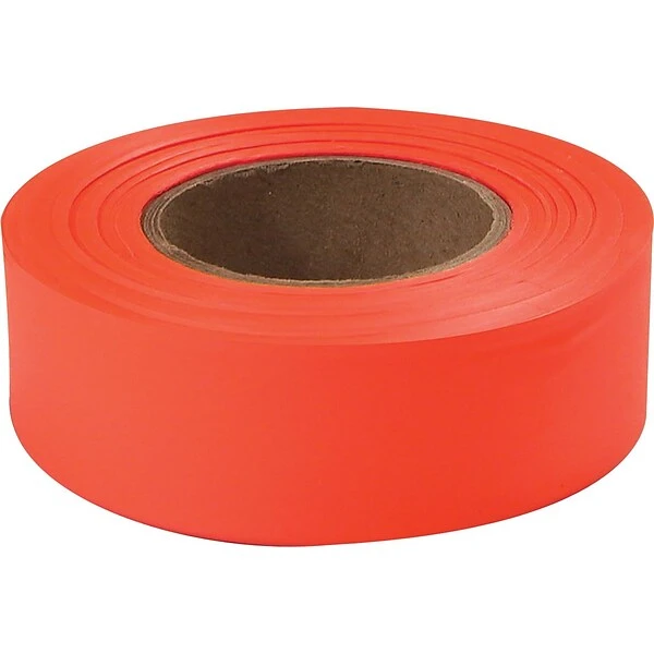 Empire® Level Flagging Tapes, Fluorescent Glo-Orange, 200' Length 3 Empire® Level Flagging Tapes, Fluorescent Glo-Orange, 200' Length